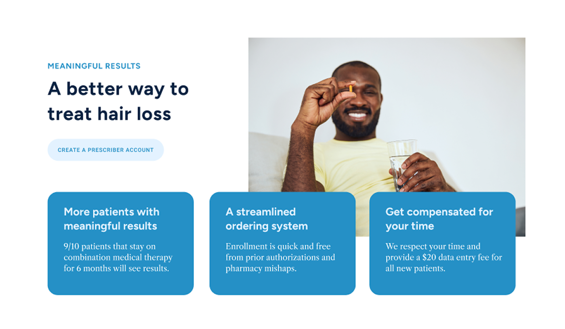 Hair Loss Website Design